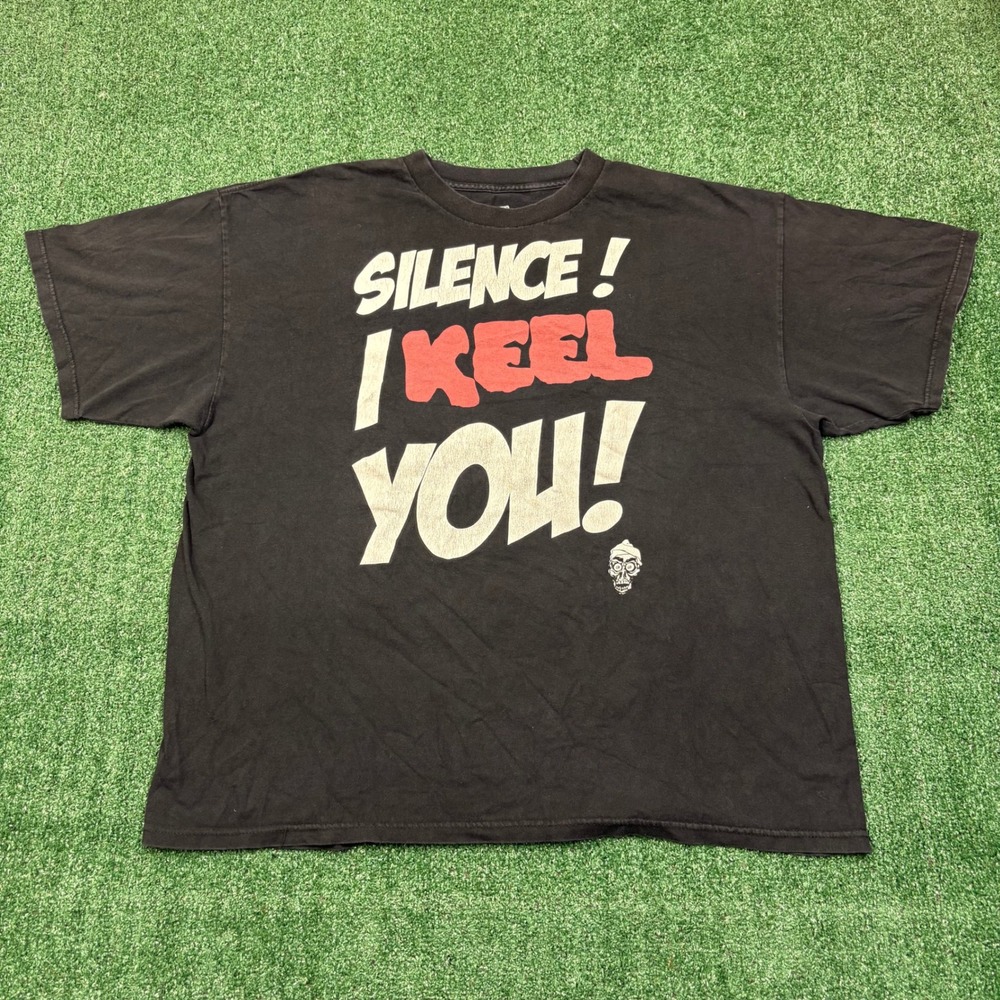 Jeff Dunham T-shirt Silence I Keel You Achmed Comedy Black XXL